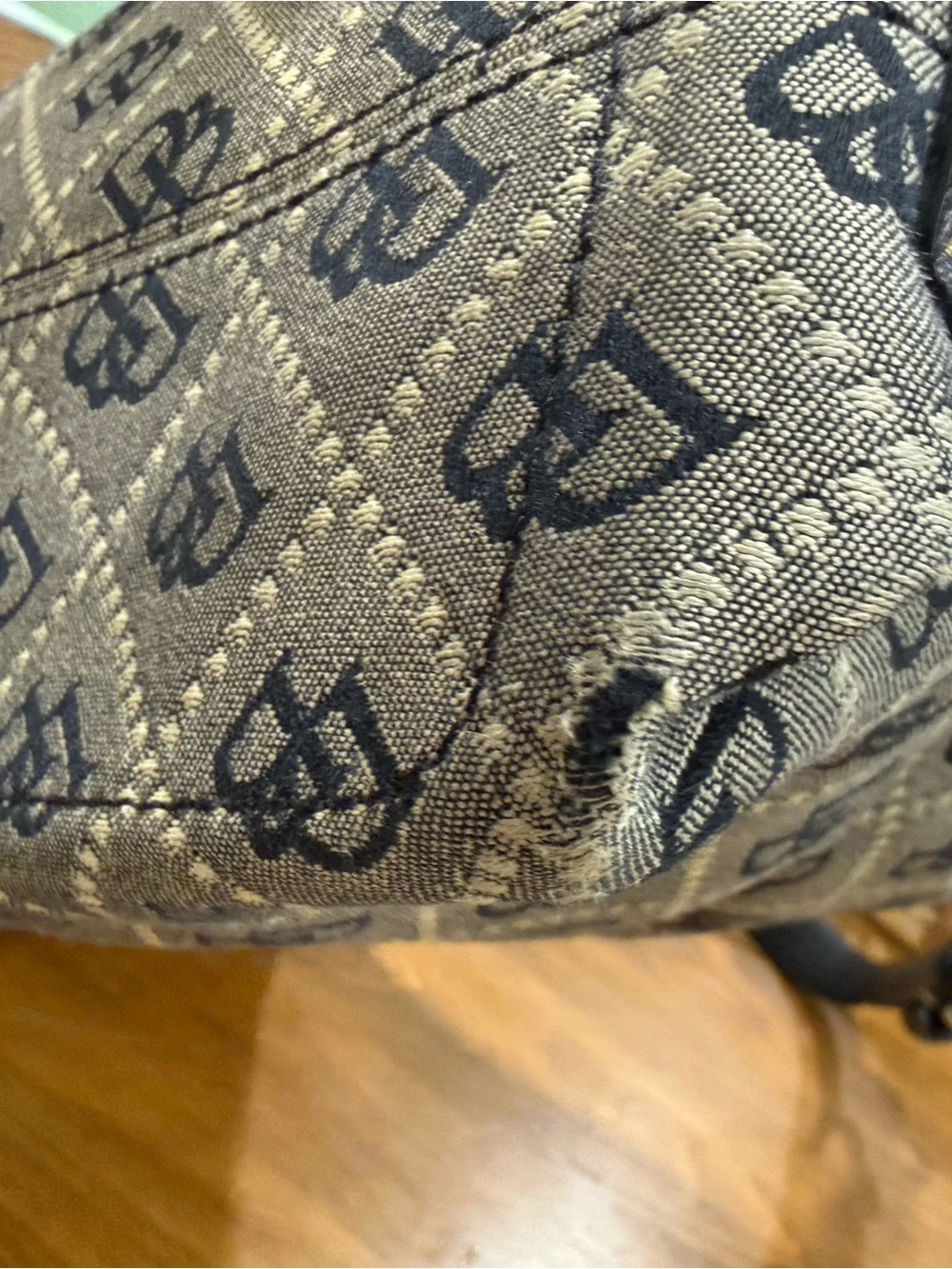 Dooney & Bourke Black Monogram Shoulder Bag